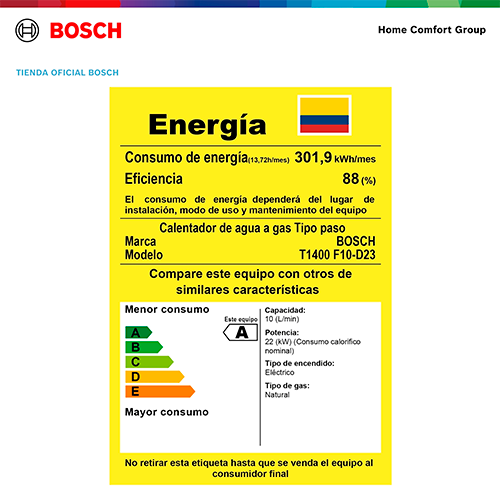 Therm 1400 F 10L - GN Y GLP - Imagen 8